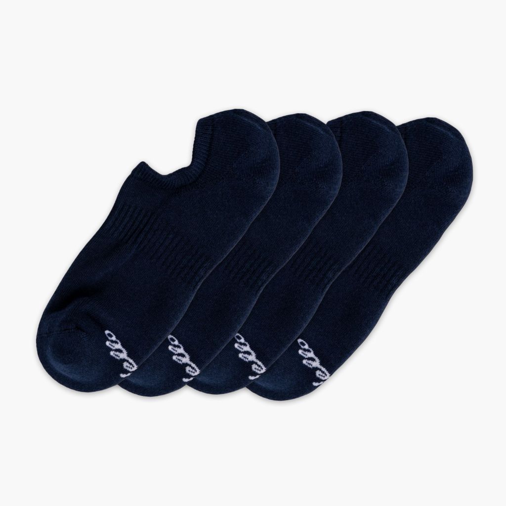 Men's Cotton NoShow Sock 4Pack In Navy Thursday