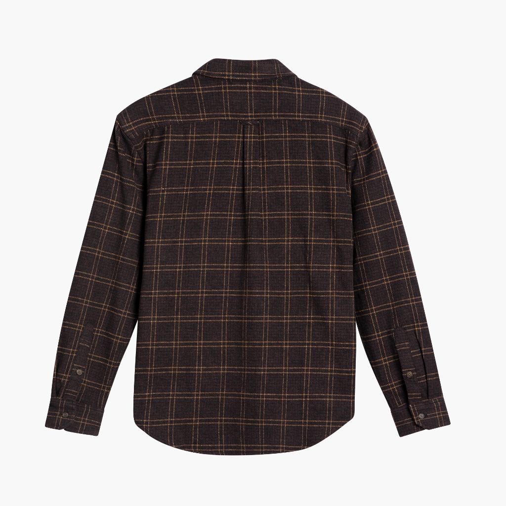 Men's Summit Flannel Shirt in Brown 'Chestnut' Plaid - Thursday