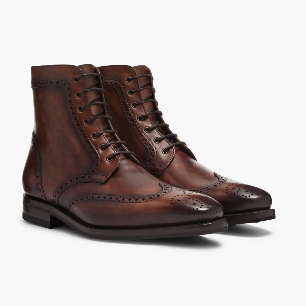 Men's Wingtip Boot In Color #77 Leather Thursday Boot Company