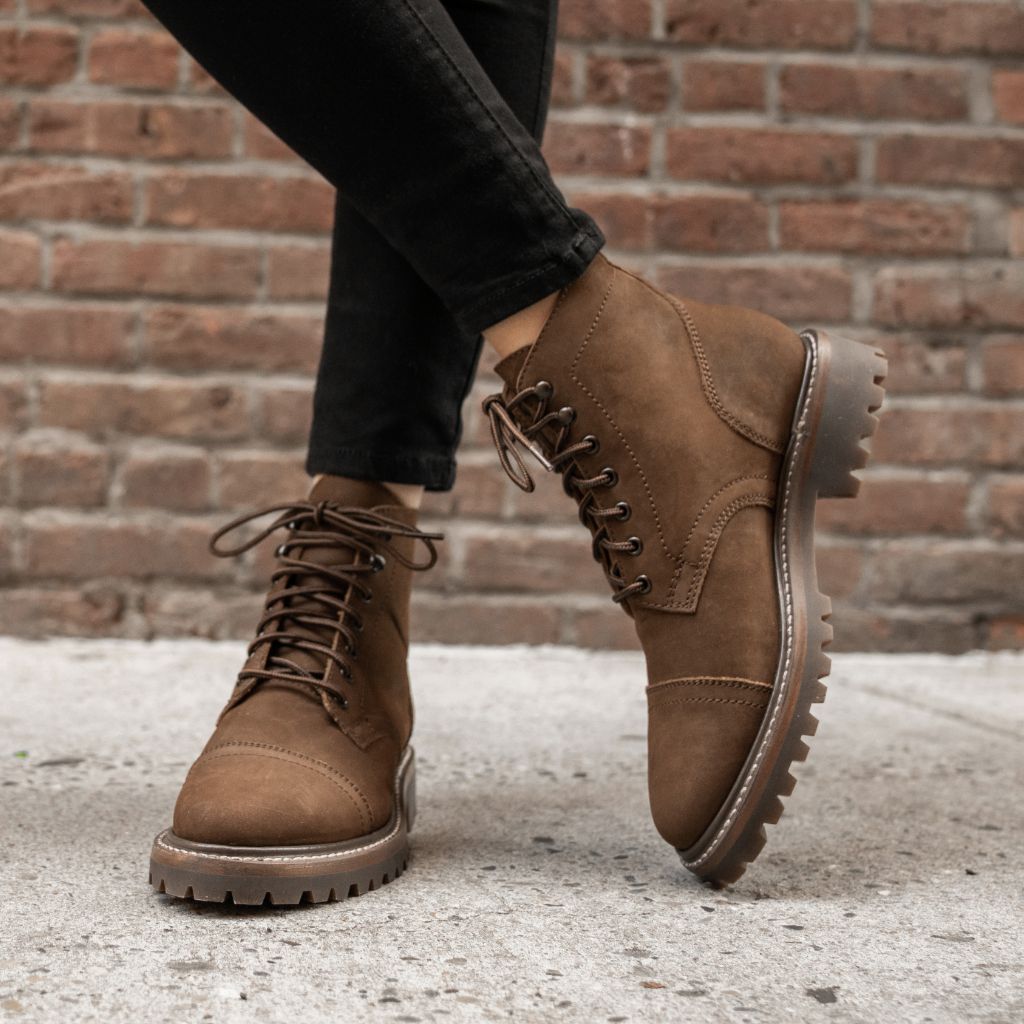 Women's Captain Lace-Up Boot In Tan Matte Thursday Boots