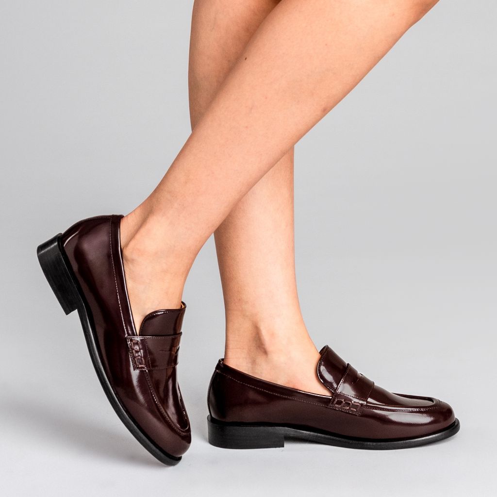 Thursday Boot Company Women's Burgundy Leather Dress Penny Size 9 Thursday Boot Company Women's Burgundy Leather Dress Penny Size 9