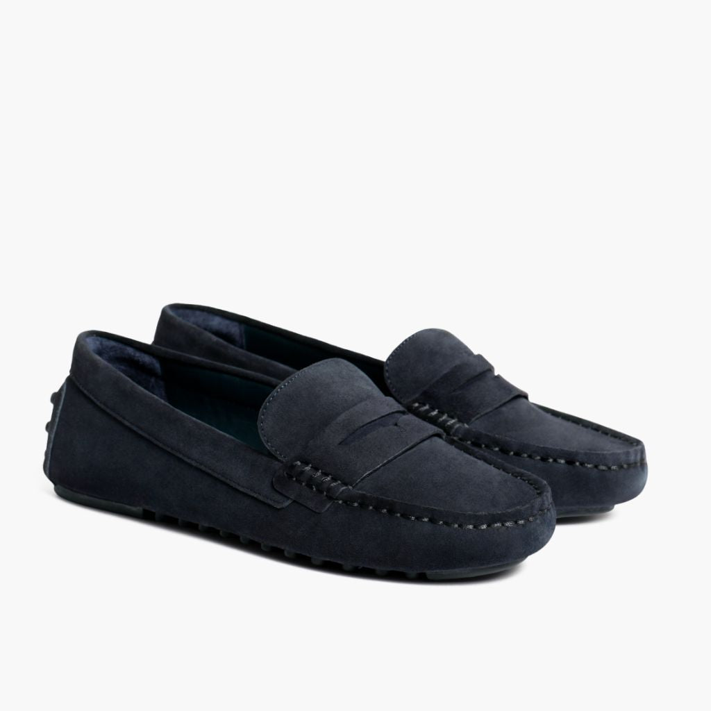 Thursday Boot Company Women's Black Suede Driving Loafer Size 9.5