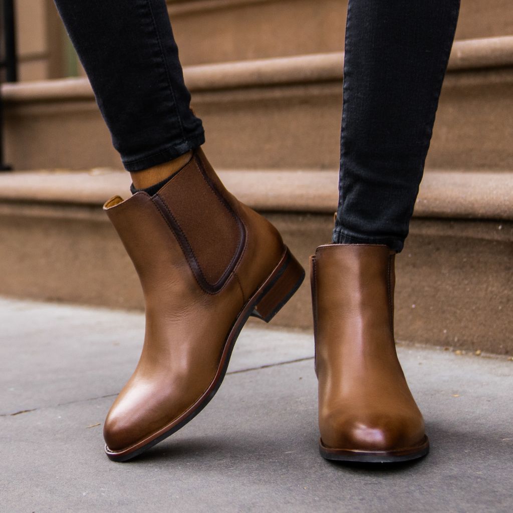 Women s Duchess Chelsea Boot In Tan Amber Wheat Leather Thursday