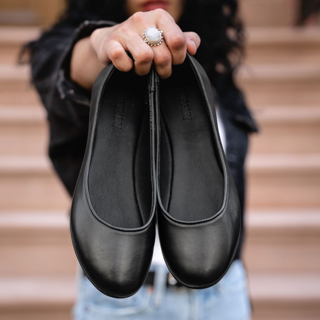Patent leather flats