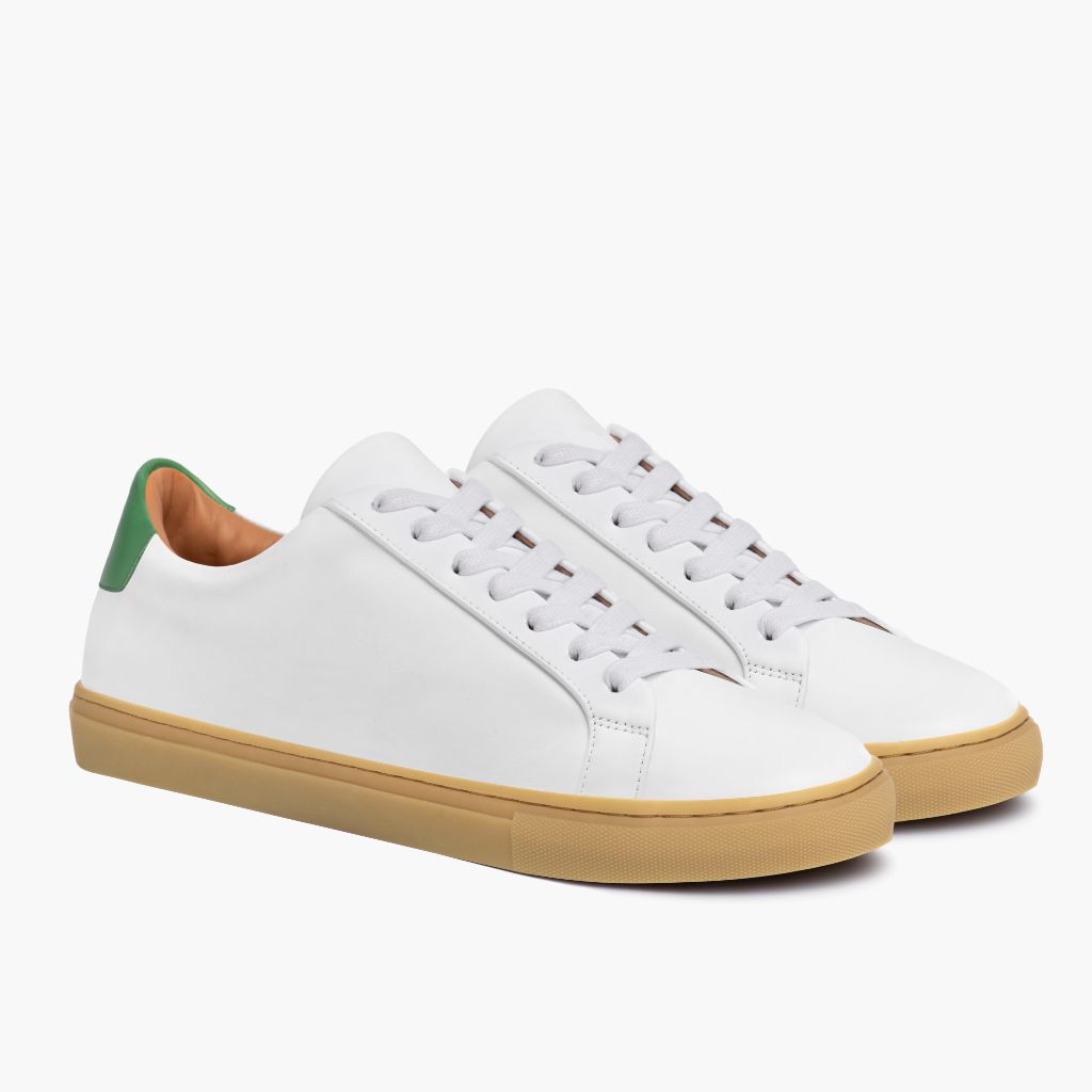 Thursday Boots White Minimal Sneaker with Gum Sole