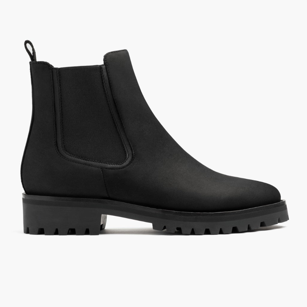 Women's Legend Chelsea Boot In Black Matte Leather - Thursday Boots