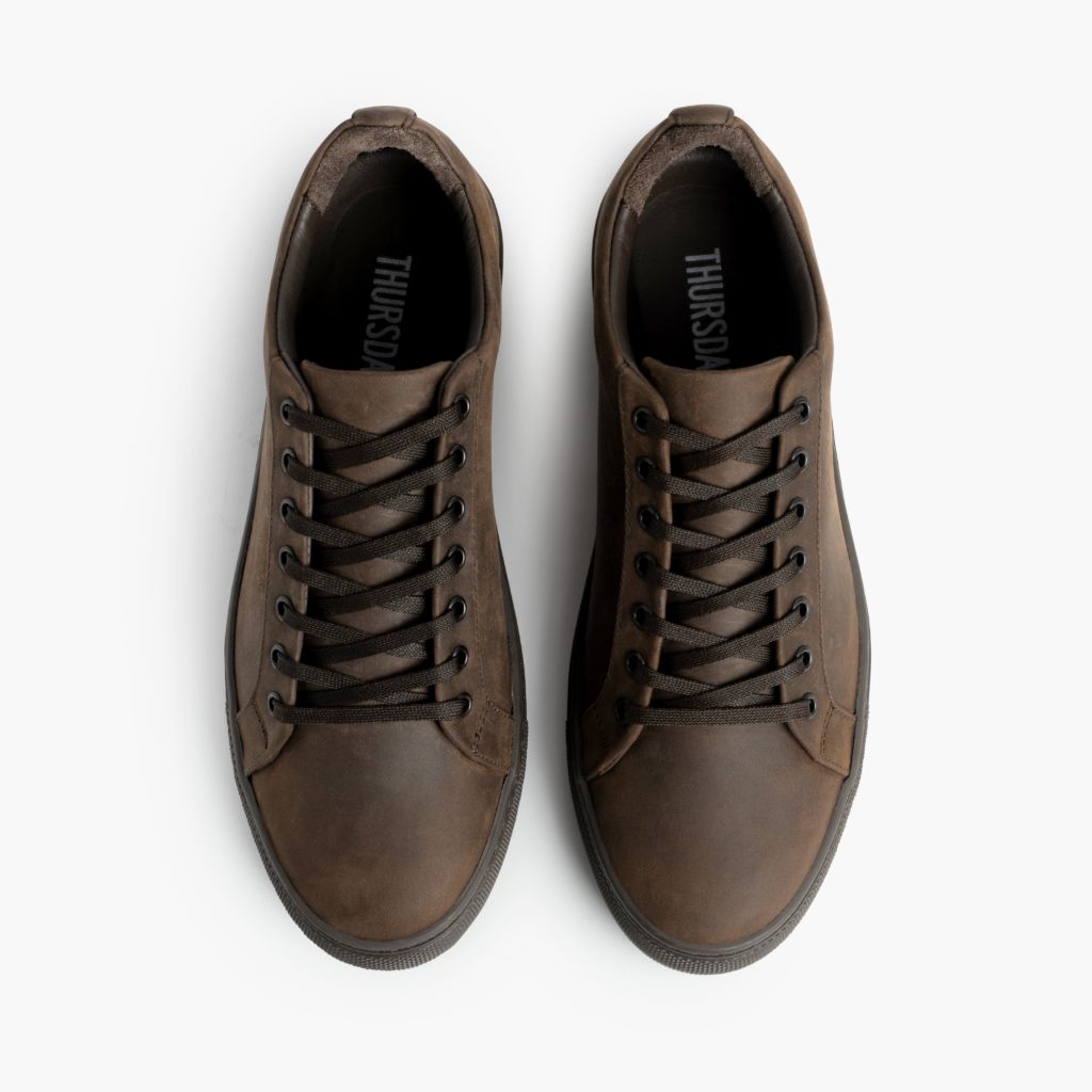 Women's Premier Low Top In Rich Brown Cacao Leather - Thursday Boots