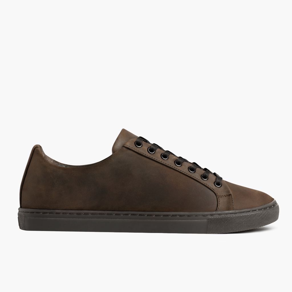 Women's Premier Low Top In Rich Brown 'Coffee' Leather - Thursday