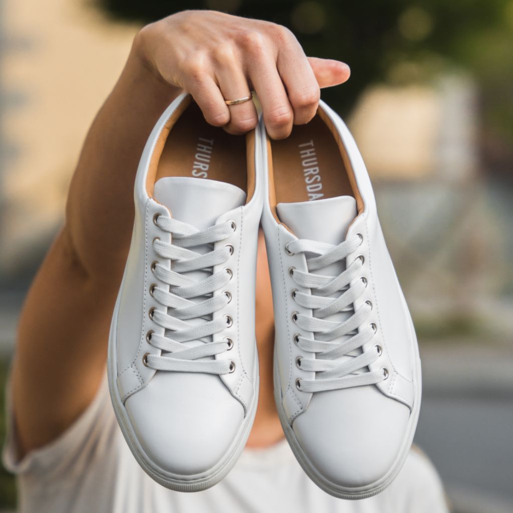 White Sneakers with Accessories