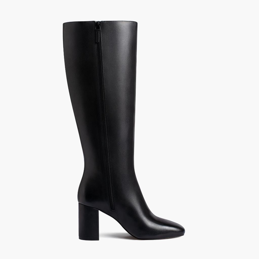 Women's Soleil High Heel Zip-Up Riding Boot in Black - Thursday