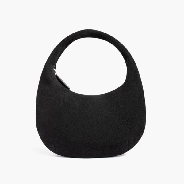 Mini Crescent | Black Suede
