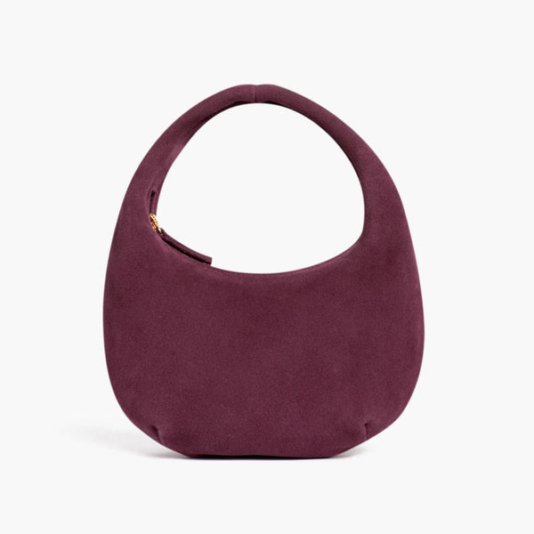 Mini Crescent | Burgundy Suede