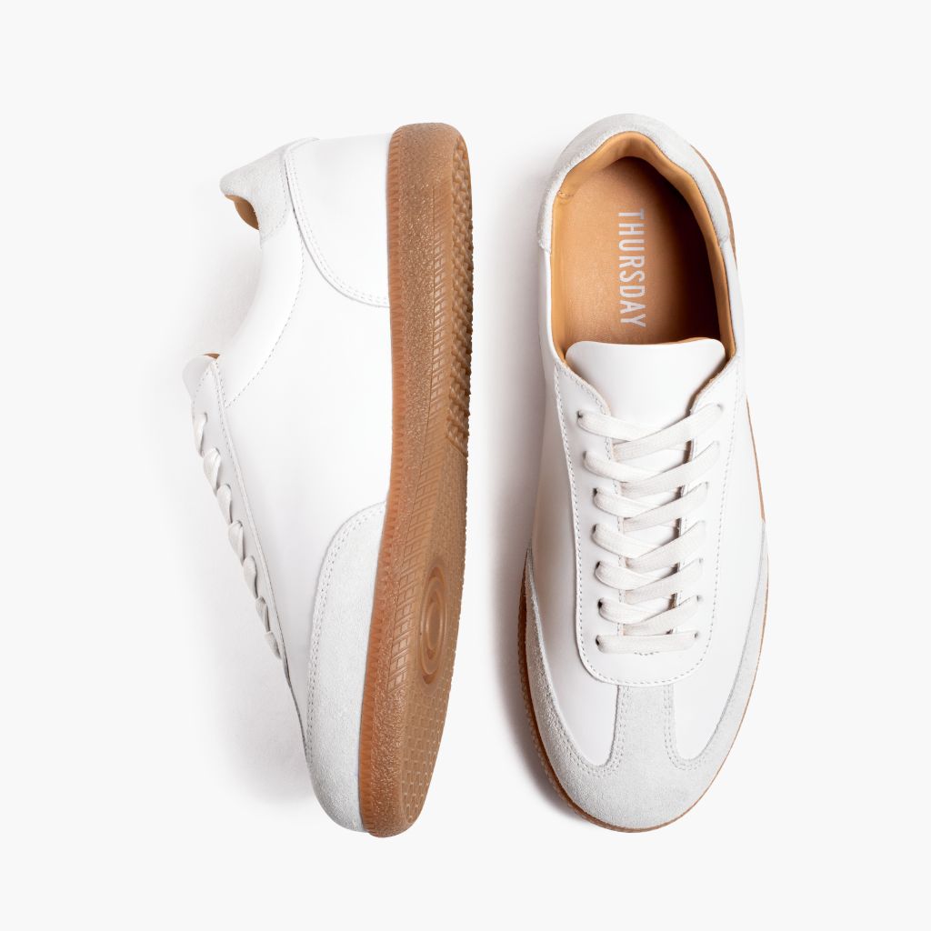 Women's Vista Low Top In White Leather - Thursday