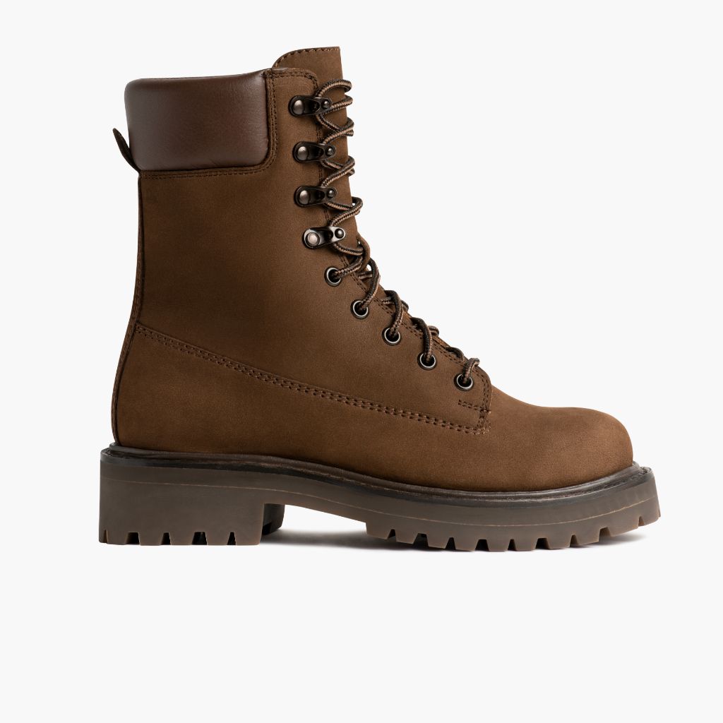 Women's Explorer Combat Boot in Tan Matte Nubuck - Thursday Boots