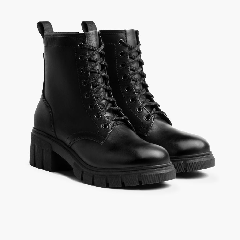 Thursday Boot Company Women's Black Leather Coda Lace-Up Size 10.5