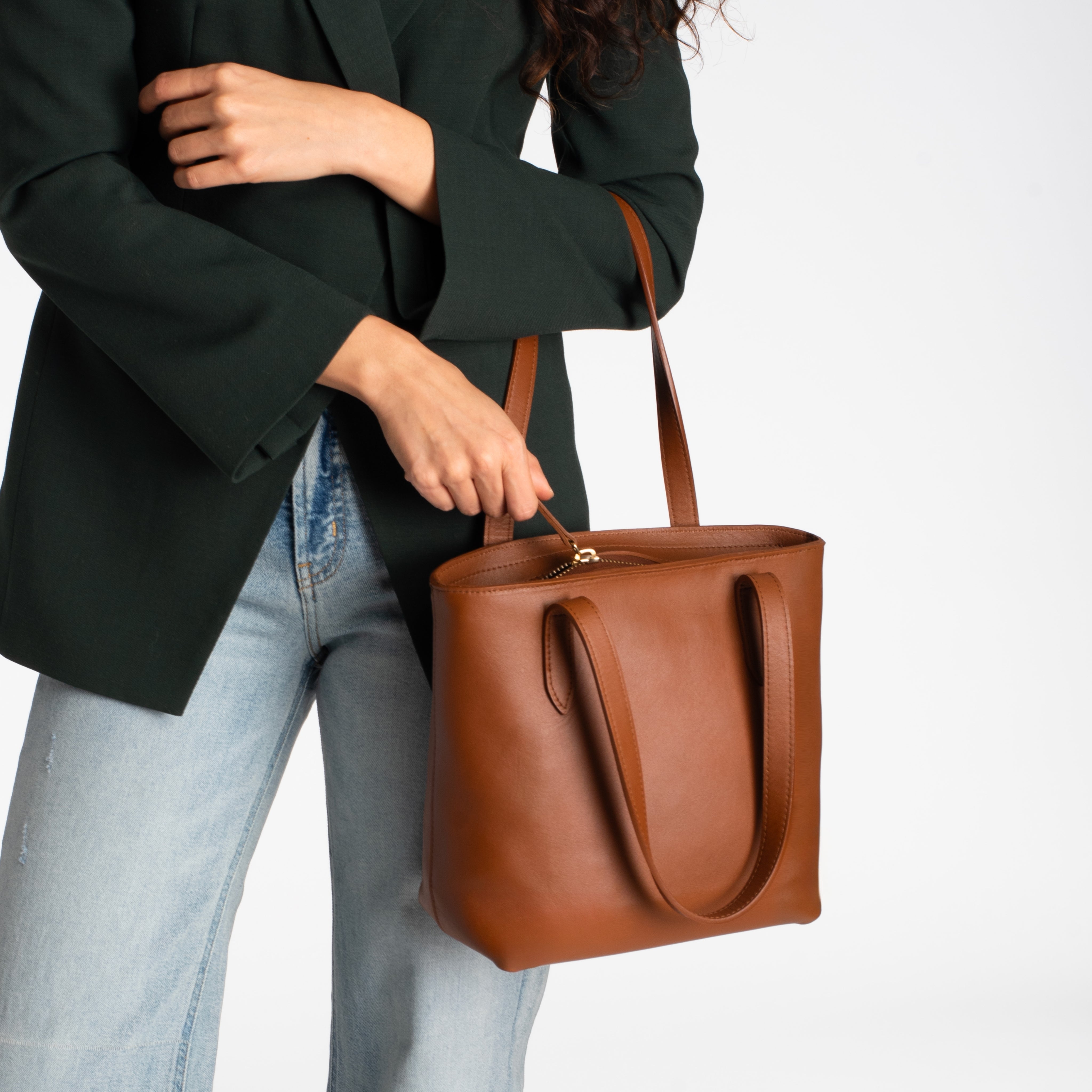 【美品】Zanellato 2way Tote Bag Leather Brw 美品】Zanellato 2way Tote Bag Leather Brw