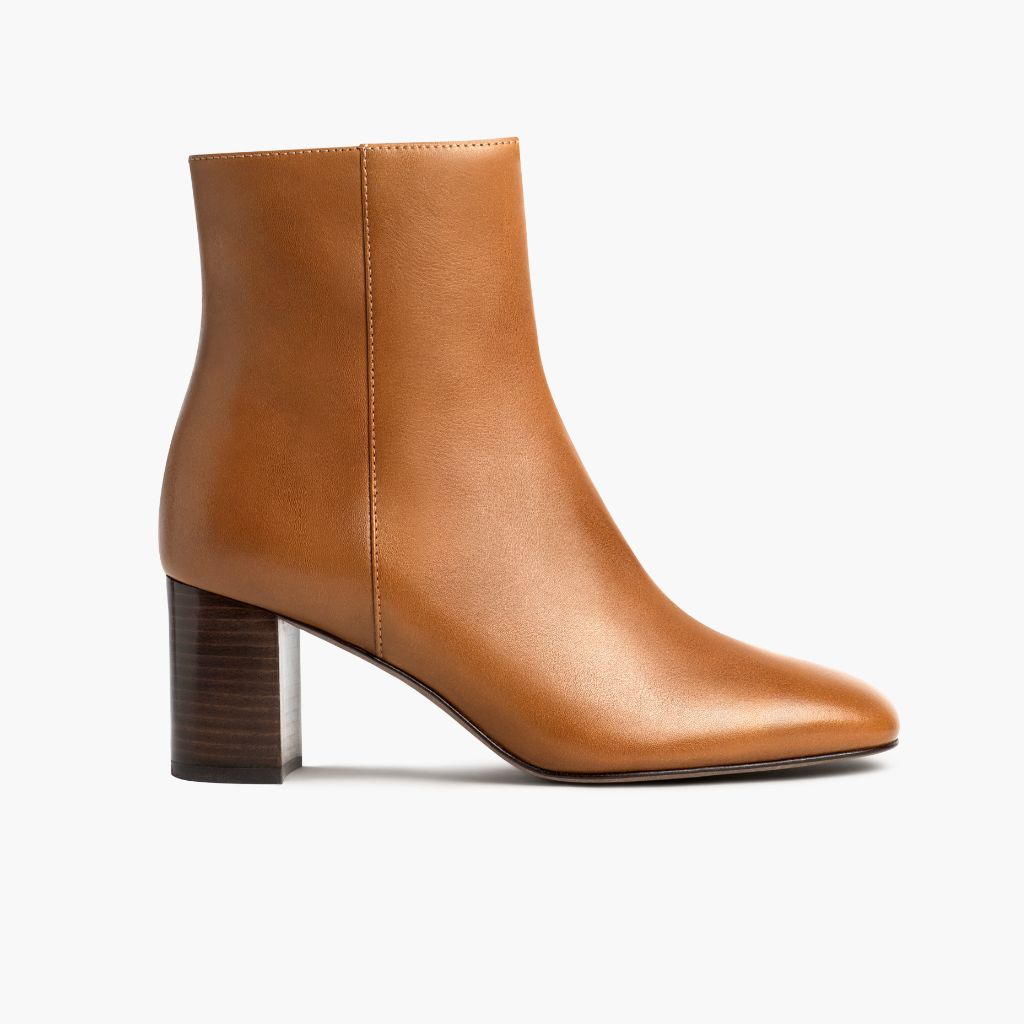 Women's High Standard High Heel Boot In Tan Toffee Leather Thursday