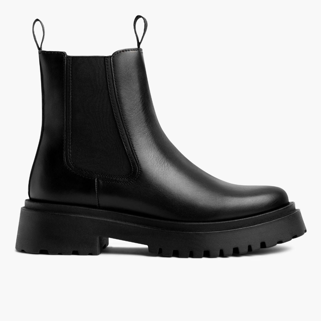 Women's Legend Platform Chelsea Boot In Black Leather Thursday
