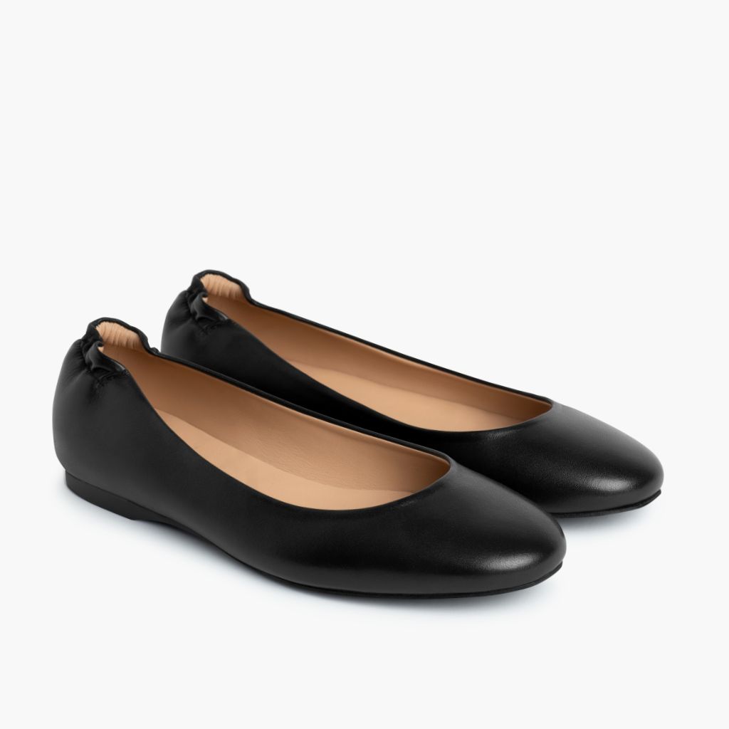 dress black flats for women TOWED22 Women's Shoes Comfortable Round Toe Slip on Casual Ballet Flats Shoes Nude Flats(Black,9) Womens Nisolo Fina Pointed Toe Flat Prudence Black Creased Leather Ballet