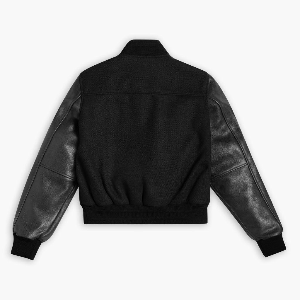 Buy Black All Wool Letterman Jacket – Classic Varsity Style
