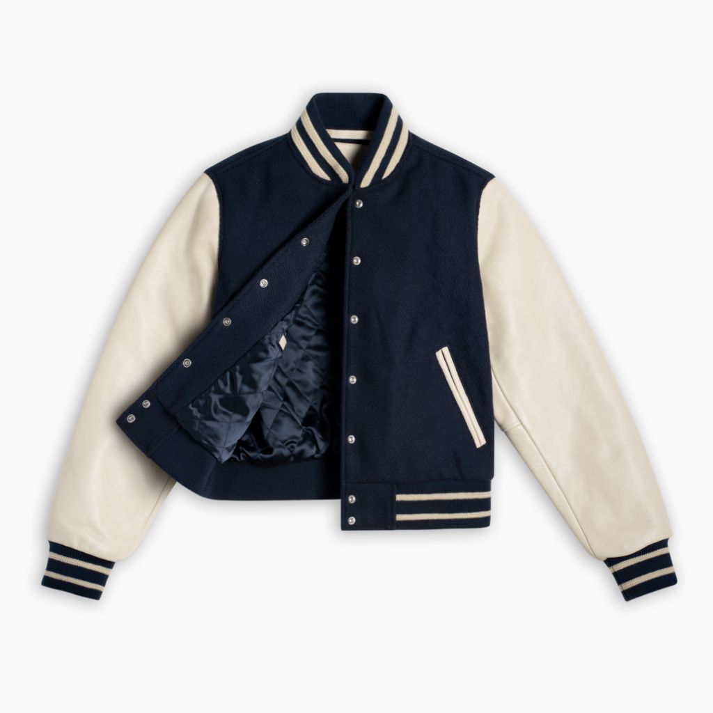大人上品なおすすめコーデ Varsity Wool Women's Jacket Thursday - Navy in ジャケット・アウター
