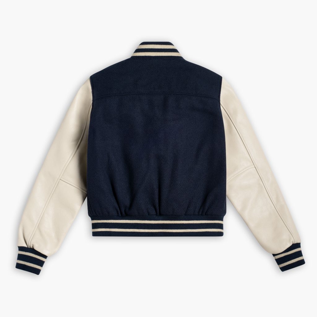 Women's Wool Varsity Jacket in Navy - Thursday Women's Wool Varsity Jacket in Navy - Thursday