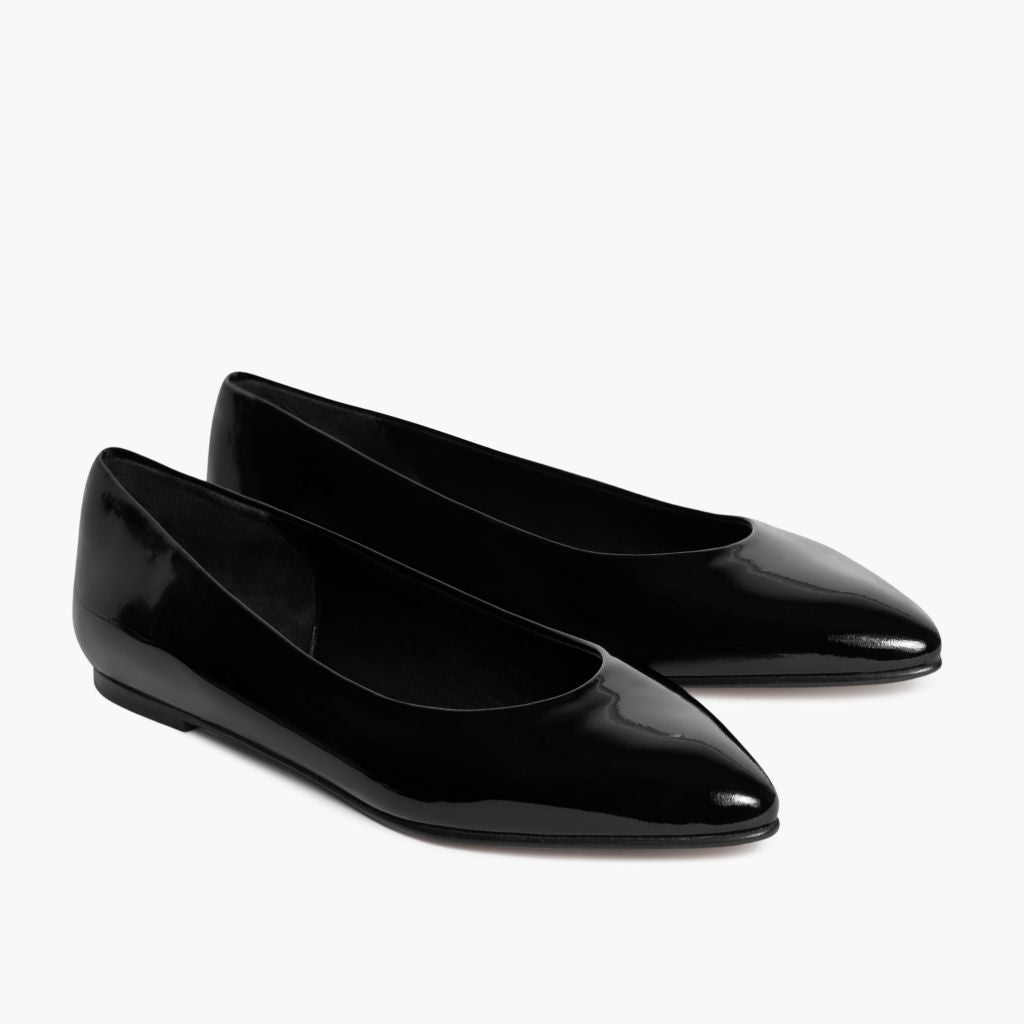 Women's Viva Ballet Flat In Black Patent Leather Thursday