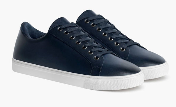Men's Premier Low Top In Deep Blue Leather - Thursday Boot Company