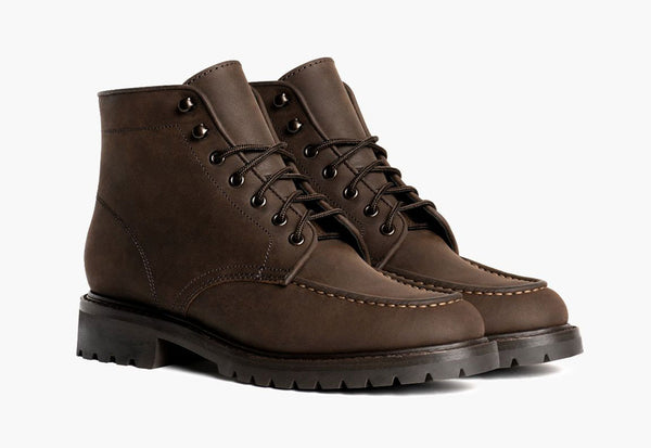 Men's Diplomat Moc Toe Boot In Brown 'Tobacco' Leather - Thursday