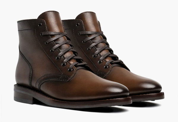 Men's President Lace-Up Boot in Anejo Leather - Thursday Boot Company