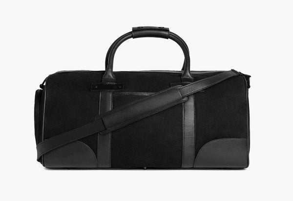 Men's Weekender Duffel Bag in Black Canvas - Thursday