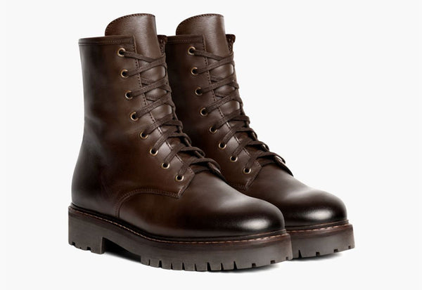 Common Projects lace-up leather ankle boots - Brown