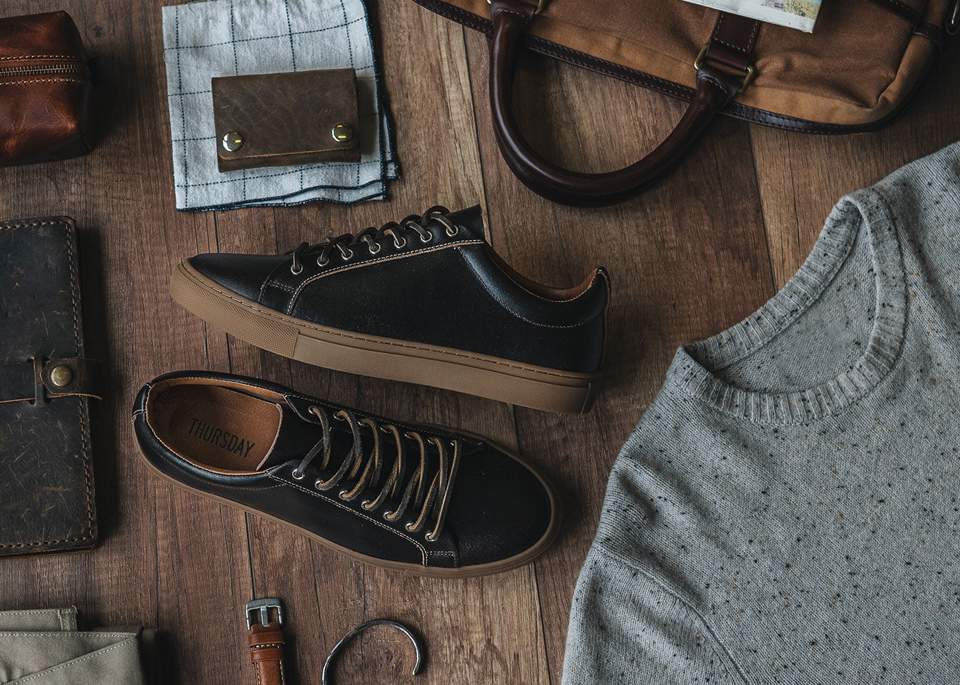 Best Brown Leather Sneaker: <a href="https://thursdayboots.com/products/mens-premier-low-top-sneaker-old-english-brown">The Old English Premier Low Top</a> <span style="color: #9b9b9b;">($129)</span>