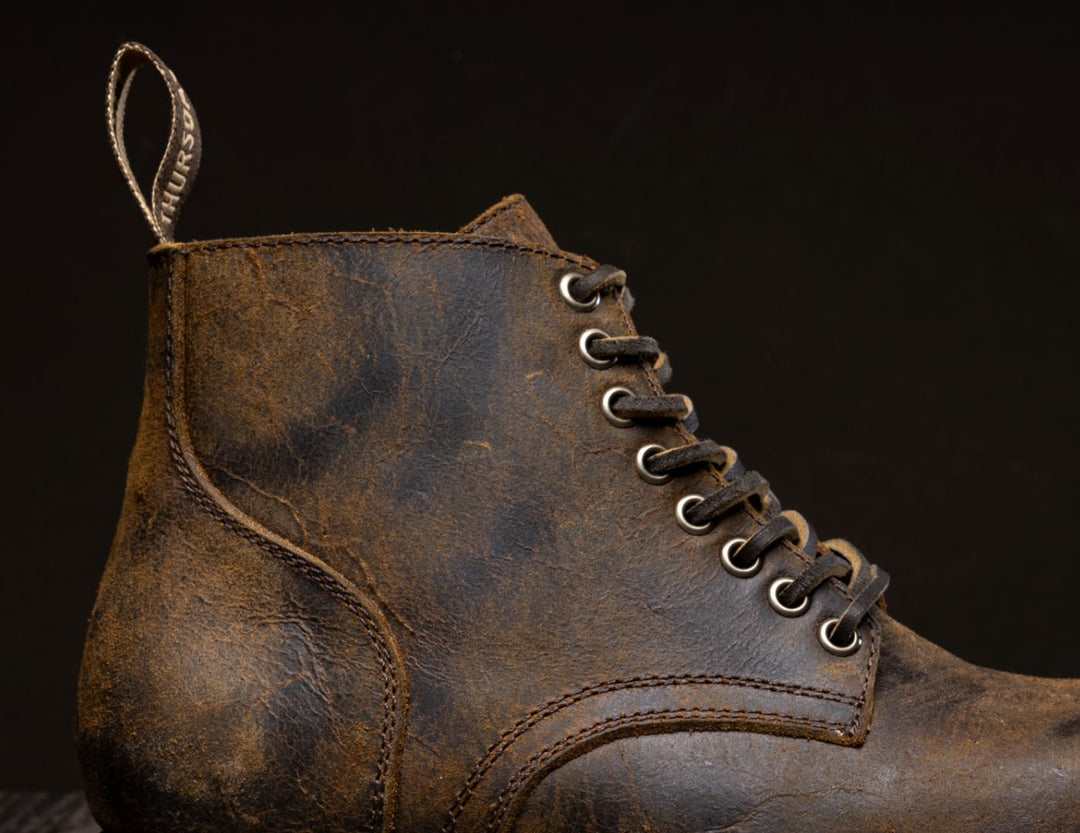 Men's Brawler Boot In Bronze Brown Rambler Leather - Thursday