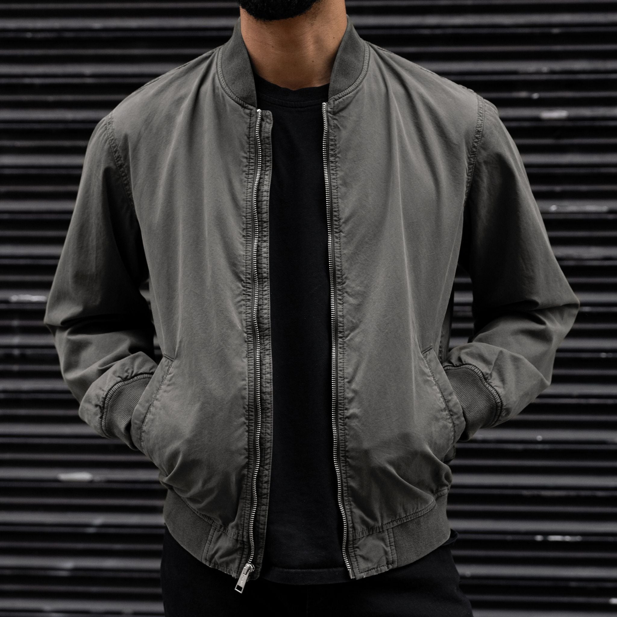 Alpha M Bomber Grey - Main Image