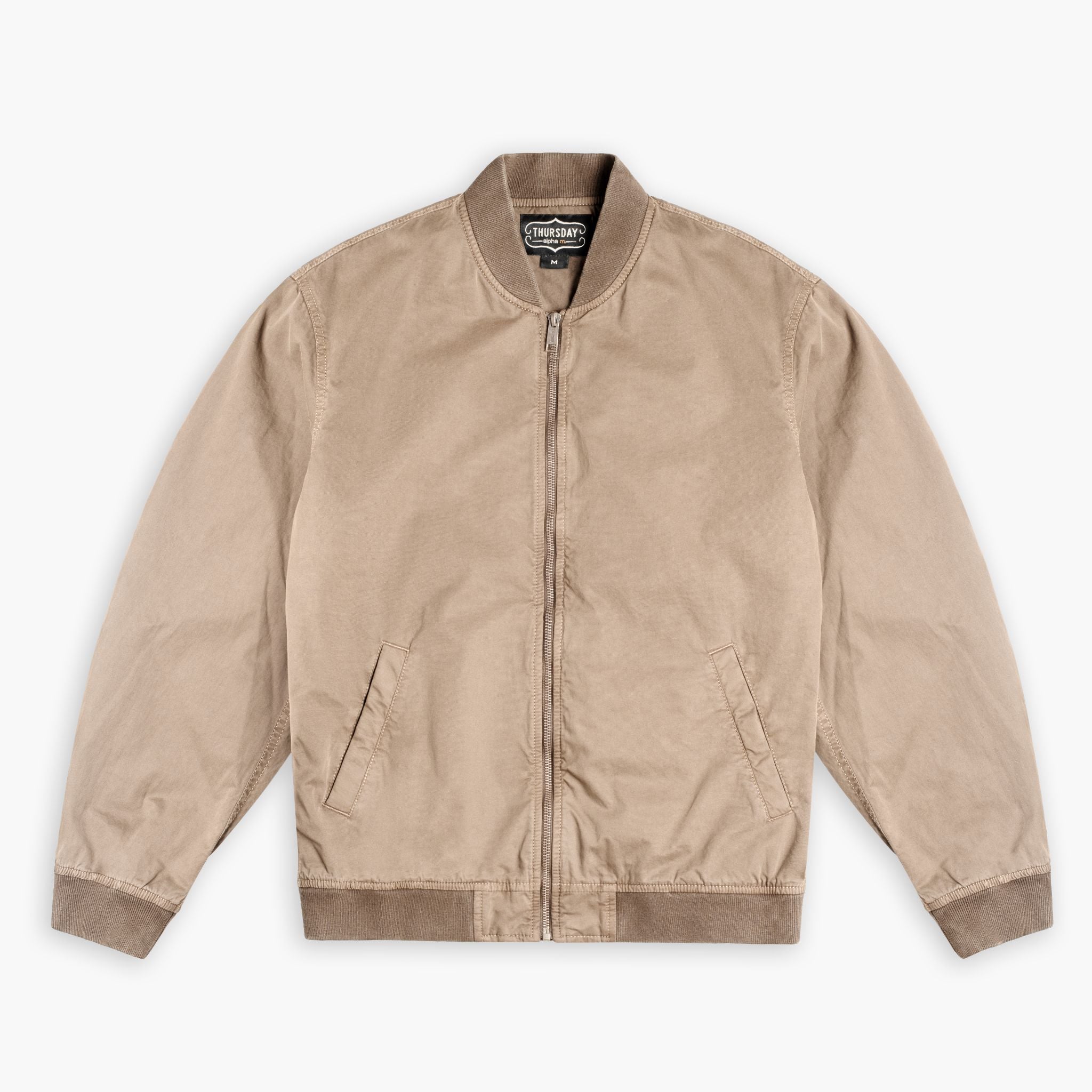 TAUPE/トープ/Diamond Pattern Bomber Jacket Men's Bomber Jacket In Taupe - Thursday