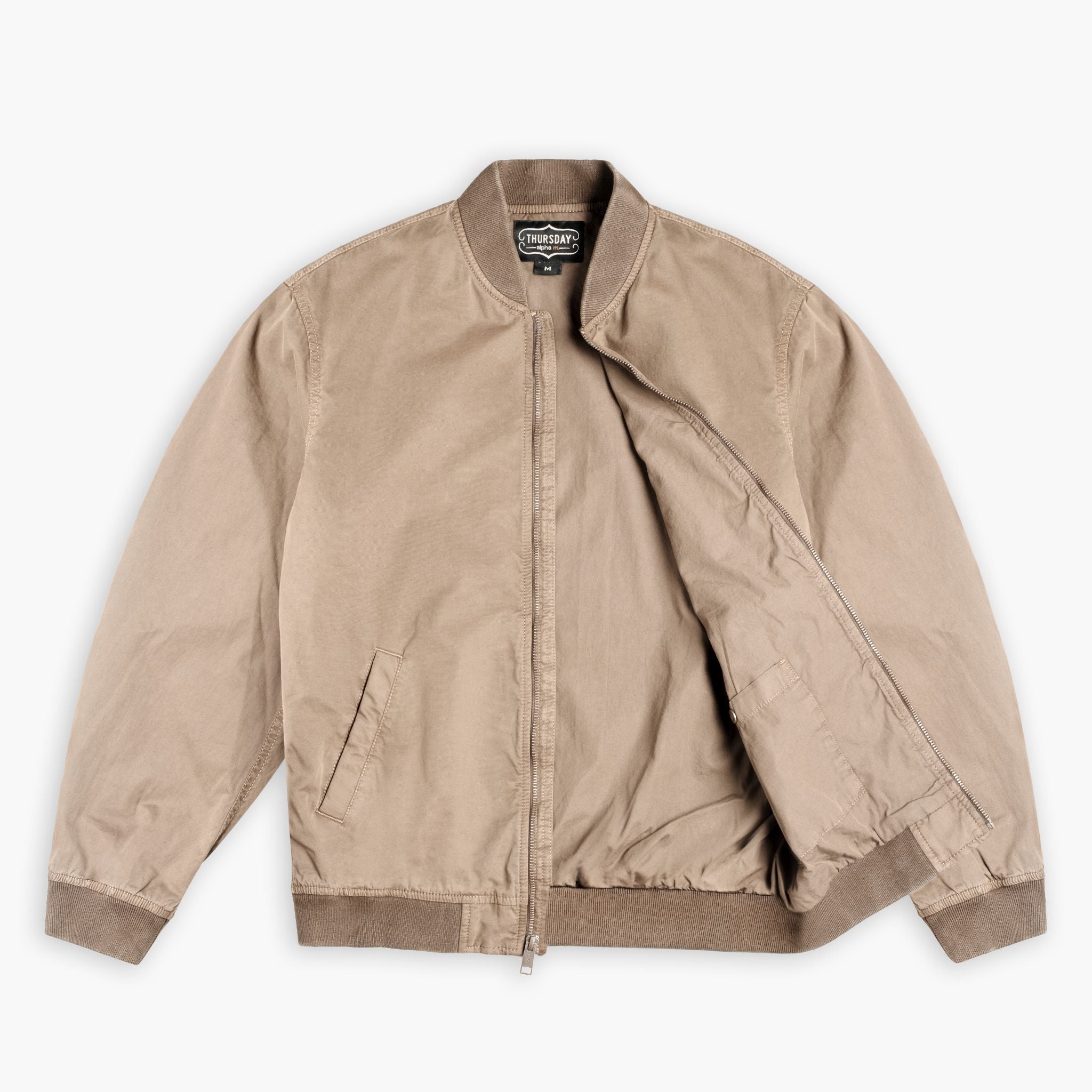 Men's Bomber Jacket In Taupe Thursday