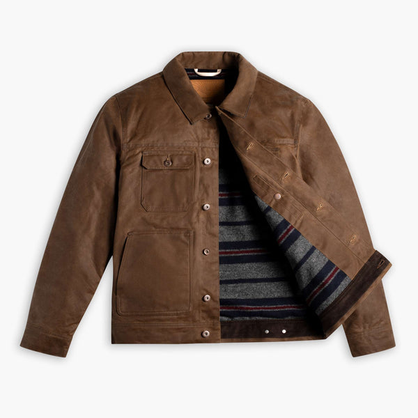 [LOW CLASSIC] /☆24FW PIGMENT COTTON MUSTANG JACKET/CHARCOAL 2048x2048-Mens-WaxedTrucker-