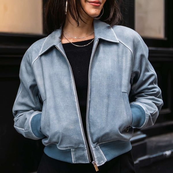 Major League Jacke | Blau Strukturiert 