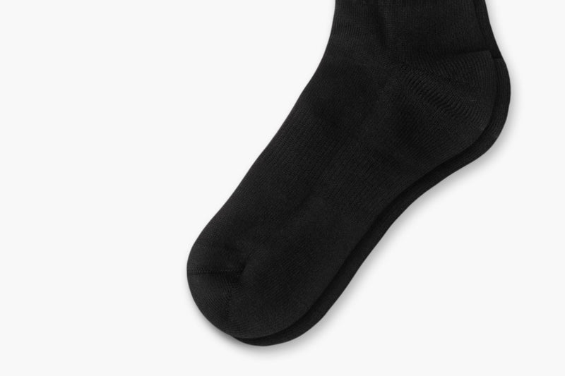 Women's Cotton Crew Sock in Black - Thursday Boot Company