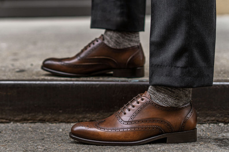 Men's Chairman Dress Shoe In Brown 'Cinnamon' Leather - Thursday