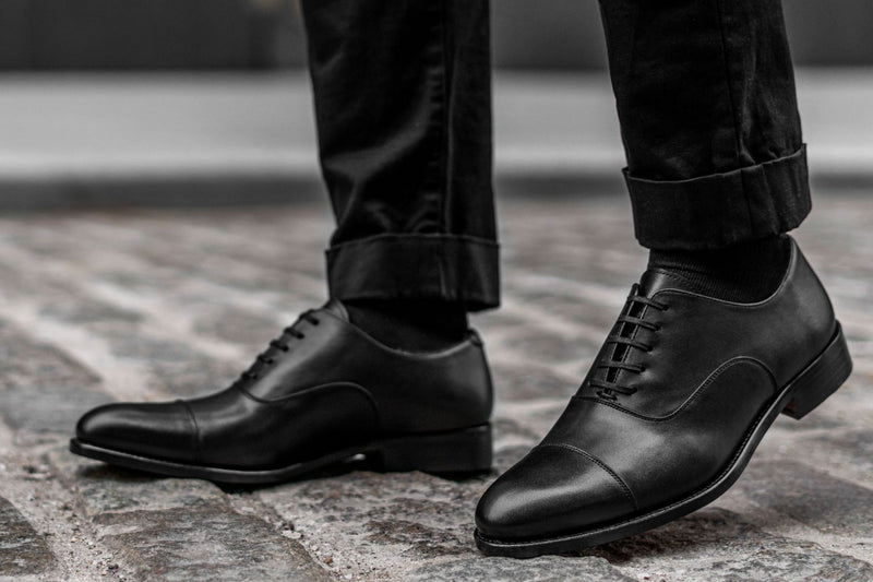 Men's Chairman Dress Shoe In Black Leather - Thursday Boot Co.