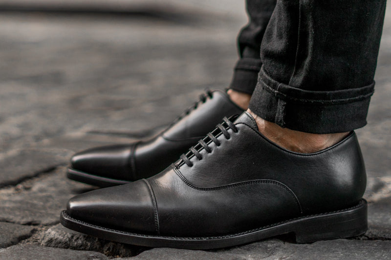 Black dressy shoes for men Outlet