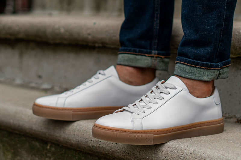 Men's Legacy Low Top In White Leather - Thursday Boot Company