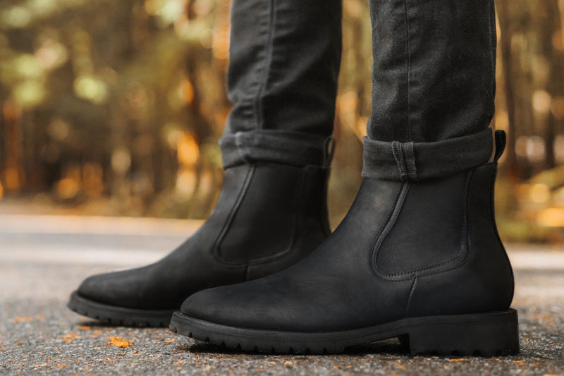 Women's Legend Chelsea Boot In Black Matte Leather - Thursday Boots