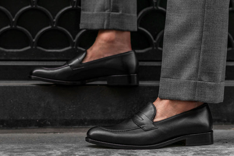 Black Men Loafer Shoes