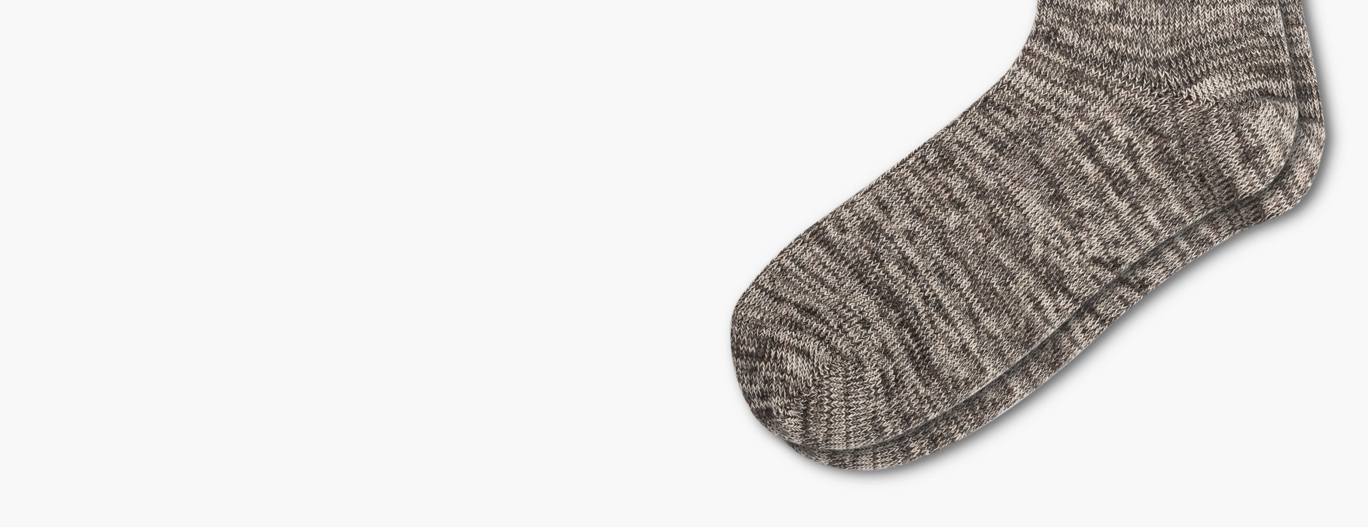 Die melierte Socke