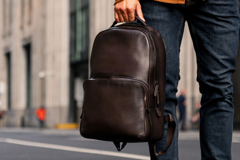 Mens brown backpack hotsell