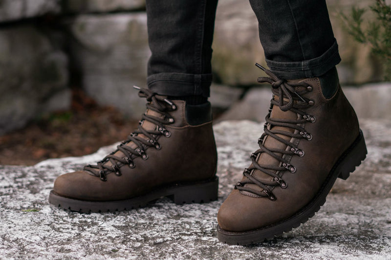 Men's Commander Hiker Boot In Brown 'Tobacco' Leather - Thursday