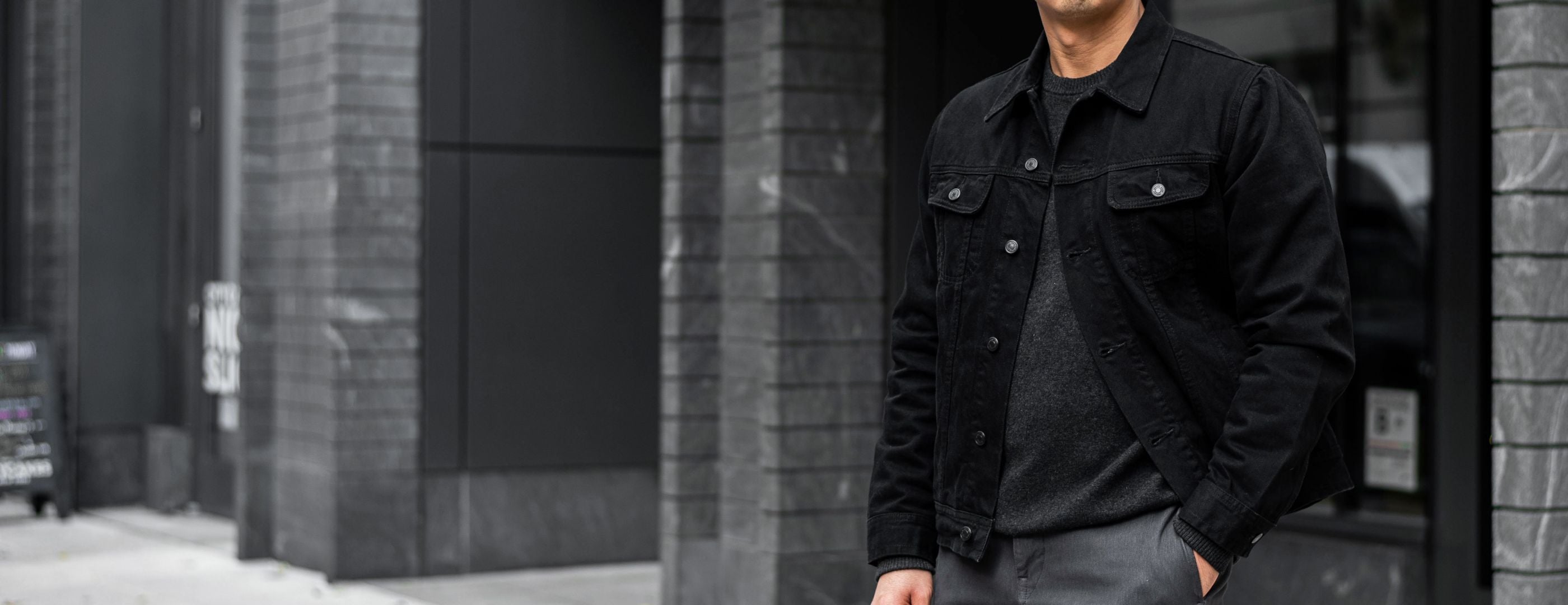 Full Sleeve Casual Wear Mens Black Denim Jacket, Size: XL at best price in  Meerut